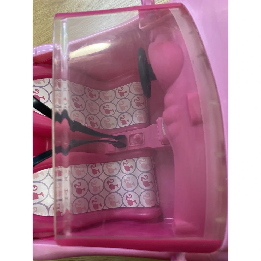 2010 MATTEL BARBIE GLAM PINK CONVERTIBLE‎ SPORTS CAR 2 SEATER FITS BARBIE DOLL